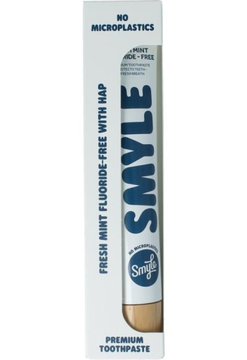 Smyle Tandpasta fresh mint zonder fluoride (80 Milliliter)