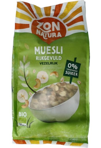 Zonnatura Muesli rijk gevuld bio (475 Gram)