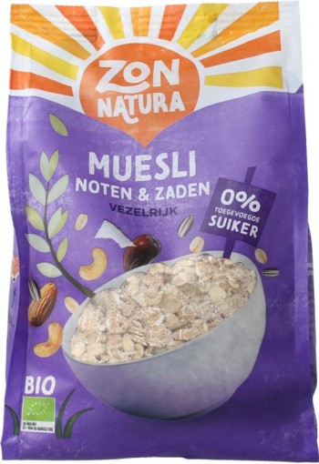 Zonnatura Muesli noten zaden bio (375 Gram)
