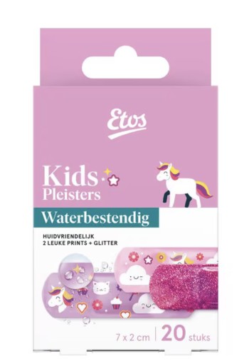 Etos kids pleister unicorn en glitter