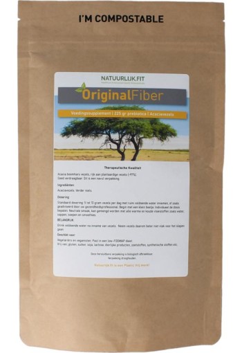 Natuurlijk.fit Originalfiber acaciavezel stazak (225 Gram)