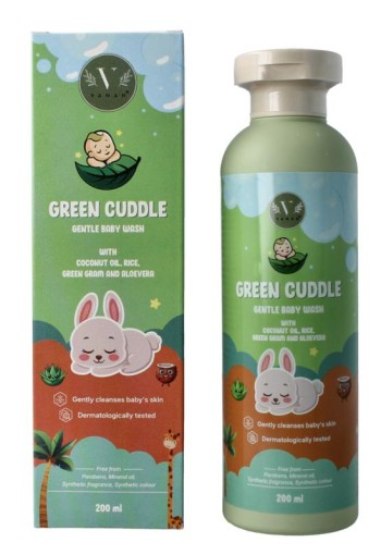 Vanan Green cuddle baby wash gentle (200 Milliliter)