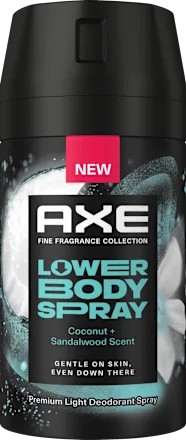 Axe lower body spray  Coconut en sandelwood 100 ml
