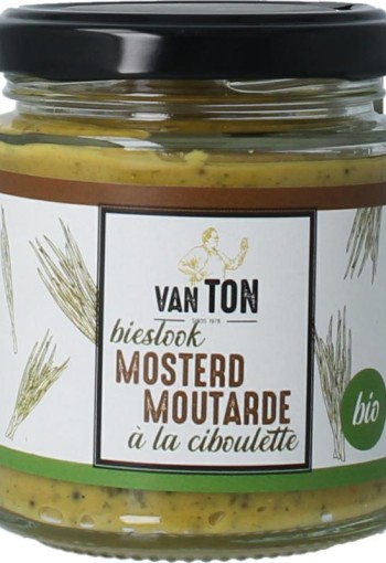 Van Ton Mosterd bieslook bio (170 Gram)