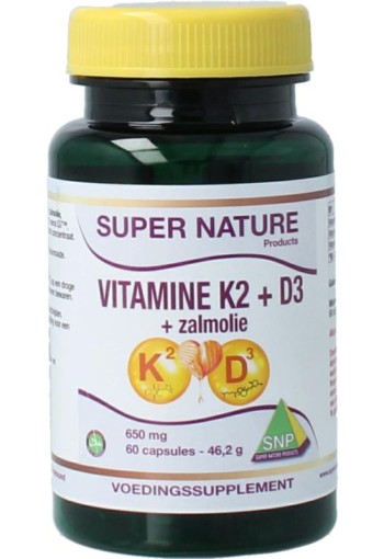 SNP Vitamine K2 D3 zalmolie (60 Capsules)