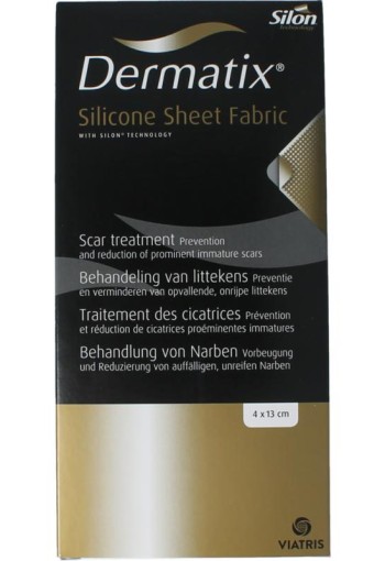 Dermatix Dermatix siliconen sheet fabric 4x13cm (1 Stuks)