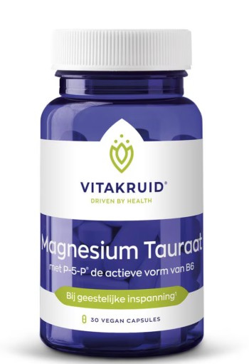 Vitakruid magnesium tauraat P5 vegan 30 caps