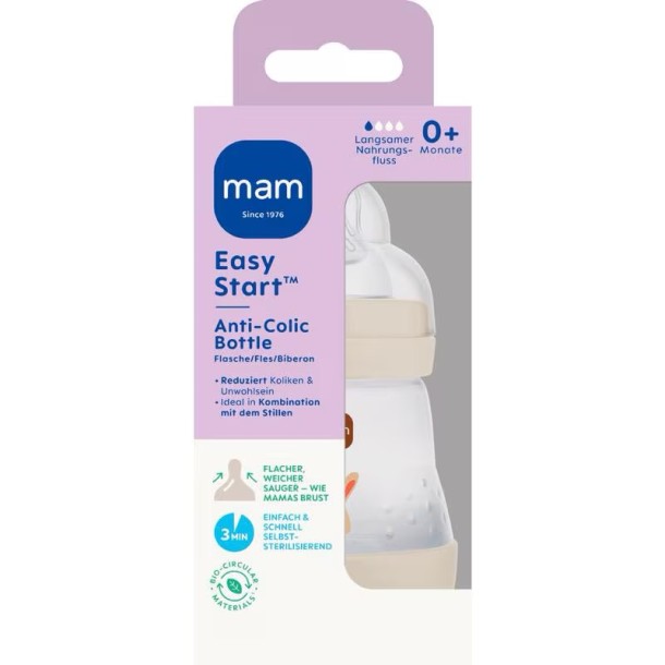 MAM Easy Start Anti-Colic Babyfles uni 160 ML