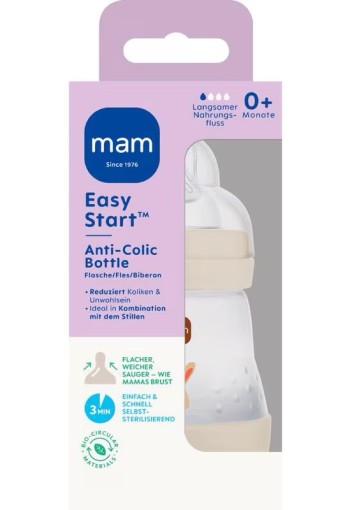 MAM Easy Start Anti-Colic Babyfles uni 160 ML