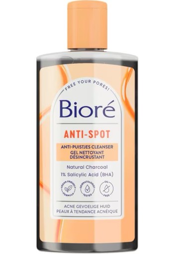 Biore cleanser met houtskool - 200 ml