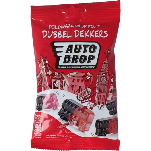 Autodrop Dubbeldekkers (85 Gram)