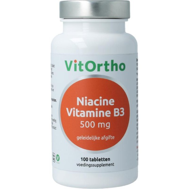 Vitortho Niacine Vitamine B3 (100 Tabletten)