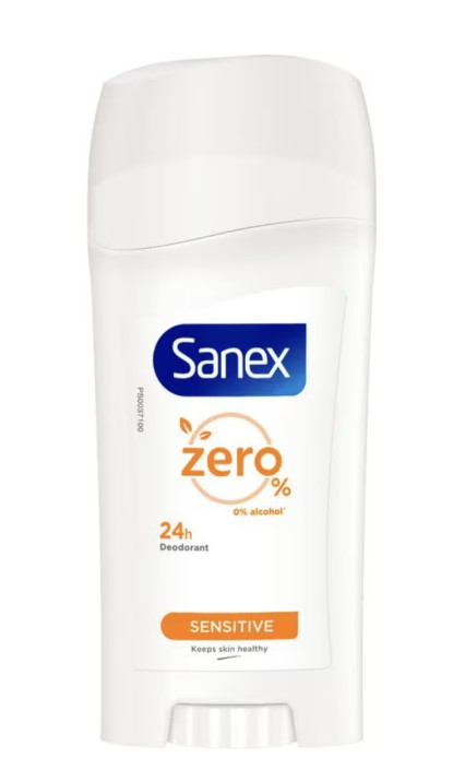 Sanex Deodorant stick zero % sensitive 65 Milliliter