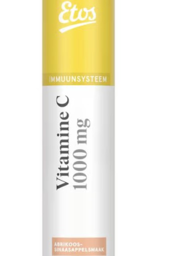 Etos vit C bruistabl abrikoos/sinasappel 20st