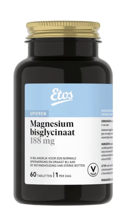 Etos magnesium bisglycinaat tablet 60st