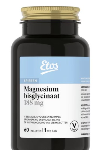 Etos magnesium bisglycinaat tablet 60st