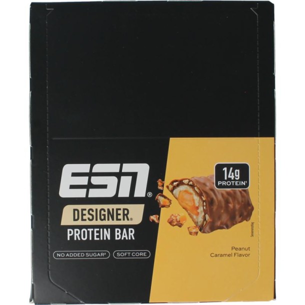 ESN Peanut caramel bar 45g (12 Stuks)