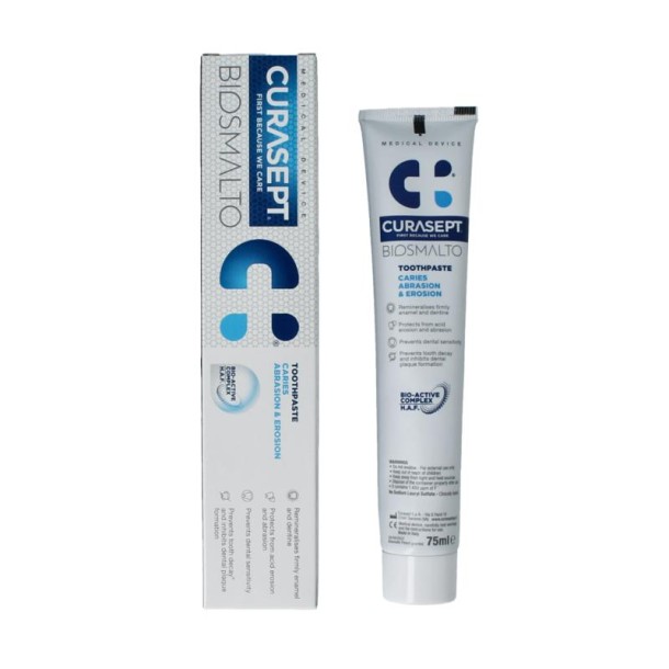 Curasept Biosmalto tandpasta caries slijtge erosie (75 Milliliter)