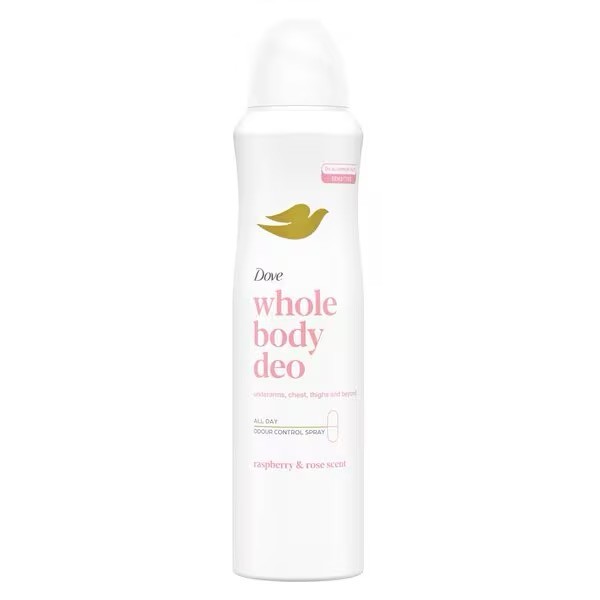 Dove Whole Body Raspberry & Rose Deodorant Spray