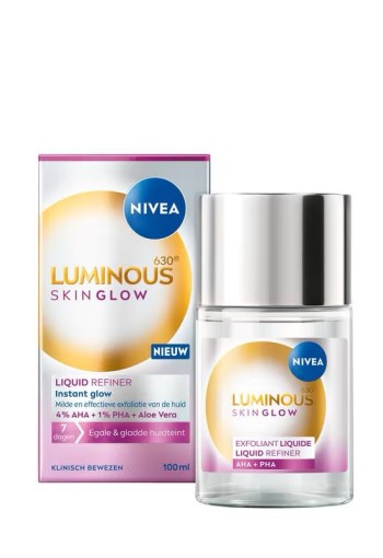 NIVEA Luminous Skin Glow Liquid Refiner Exfoliant Gezichtsreiniger 100ML