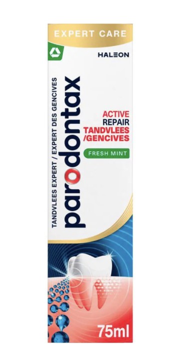 Parodontax Tandpasta active repair tandvlees fresh mint 75 Milliliter 