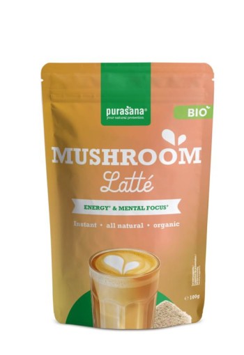 Purasana Instant mushroom latte bio (100 Gram)