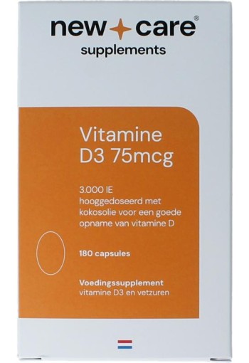 New Care Vitamine D3 75mcg (180 Capsules)