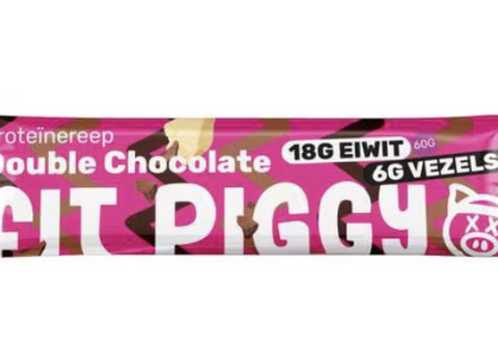 Fit Piggy eiwitreep double chocolate