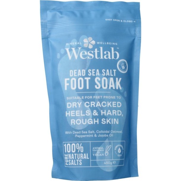 Westlab Foot soak dode zeezout (450 Gram)