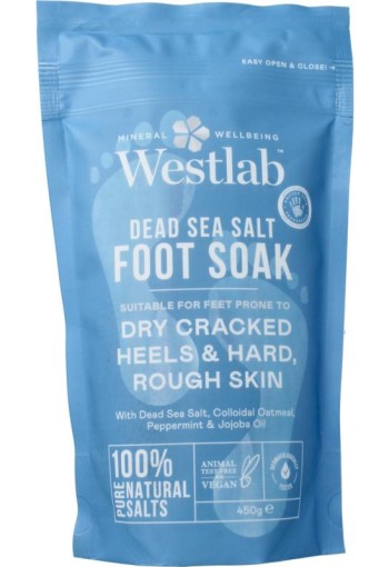 Westlab Foot soak dode zeezout (450 Gram)