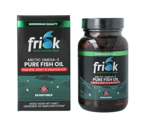 Frisk Omega 3 pure visolie – DHA & EPA (60 Softgels)