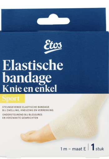 Etos Sport Elastische bandage Knie en enkel Wit