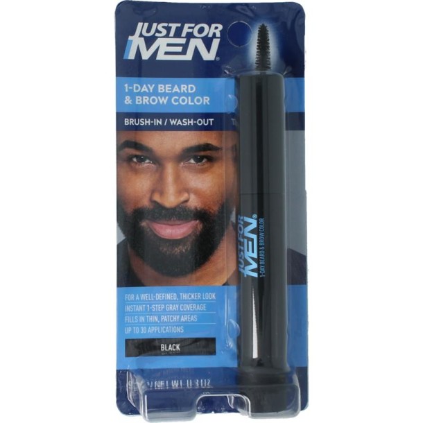 Just For Men Baard / wenkbrauw zwart 9 Milliliter