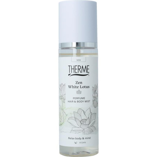 Therme Zen white lotus perfume hair & body mist (200 Milliliter)