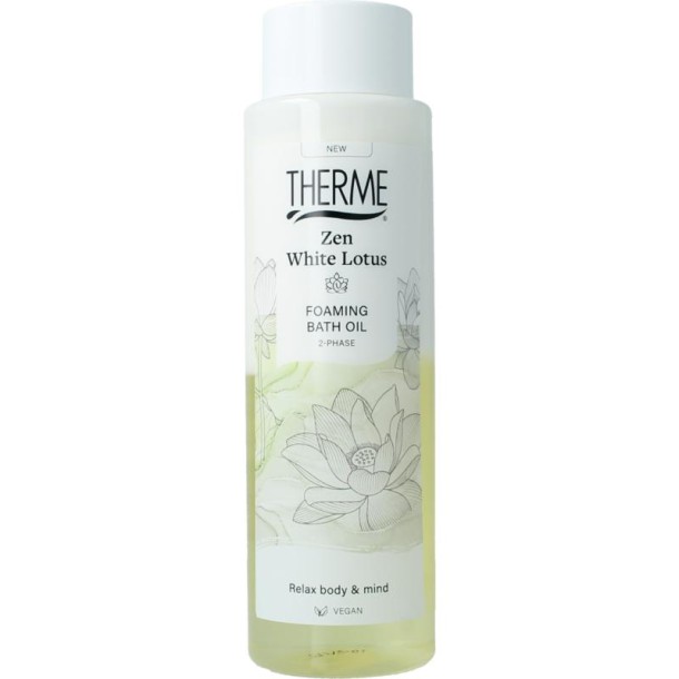 Therme Zen white lotus foaming bath oil (400 Milliliter)