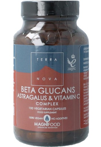 Terranova Beta glucans astragalus vitamine C complex (100 Vegetarische capsules)