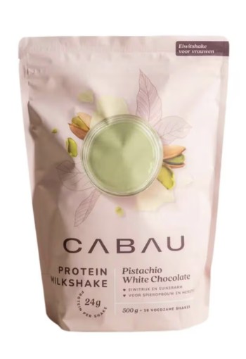 Cabau protein milkshake pistache white chocolate 500 gram