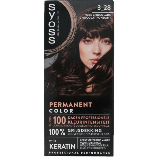 Syoss Color baseline 3-28 dark chocolate (1 Set)