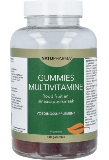Natupharma Gummies multi vitamine roodfruit/sinaasappel (50 Gummies)