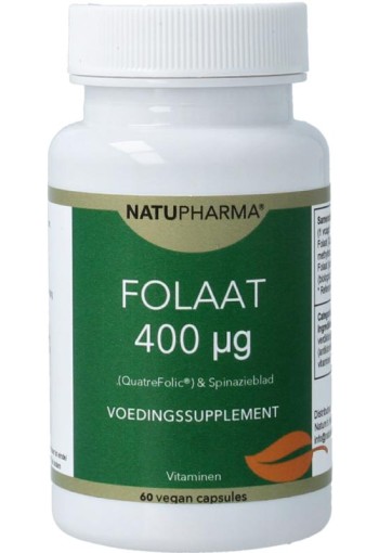 Natupharma Folaat 400ug quatrefolic (60 Stuks)