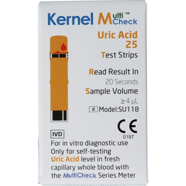 Testjezelf.nu Multicheck urinezuur teststrip (25 Stuks)