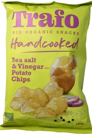 Trafo Chips handcooked salt & vineger bio (125 Gram)