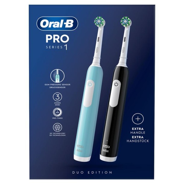 Oral B Tandenborstel elektr Pro TQ black & white (2 Stuks)