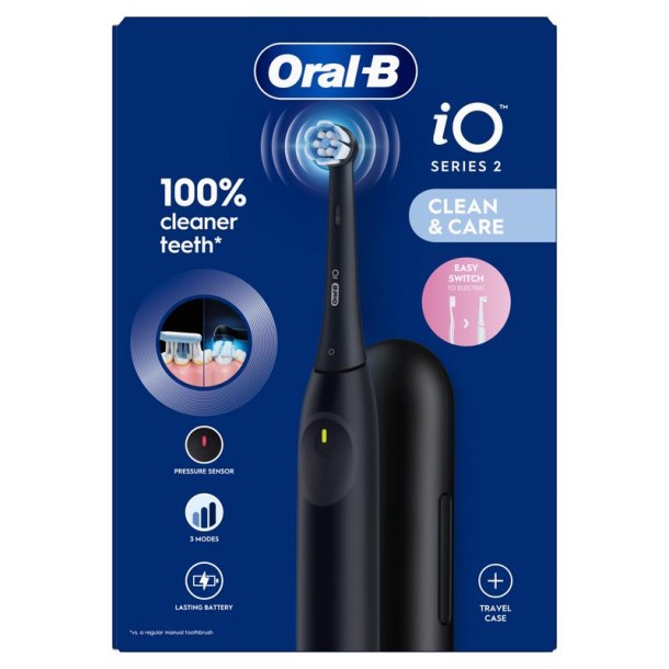 Oral B Elektr tandenborstel night black + reisetui (1 Stuks)