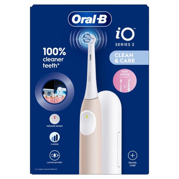 Oral B Elektr tandenborstel iO2 calm pink + reisetui (1 Stuks)