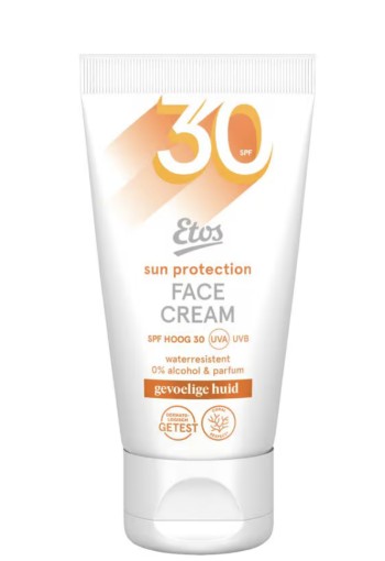 Etos Zonnebrand Gezicht SPF30 Gevoelige Huid 50 ML