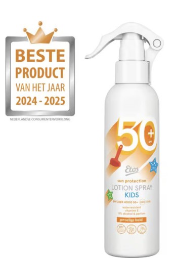 Etos Kids Zonnebrand Spray SPF 50+ Gevoelige Huid 200 ML