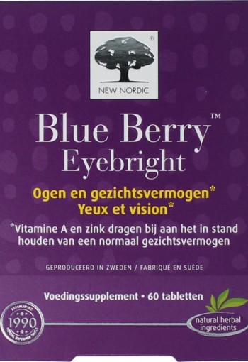 New Nordic Blue berry eyebright (60 Tabletten)