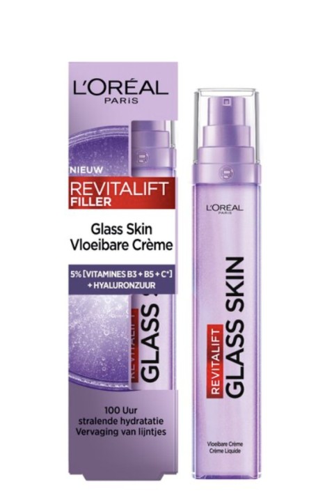 L'Oréal Paris Revitalift Filler Glass Skin Vloeibare Crème