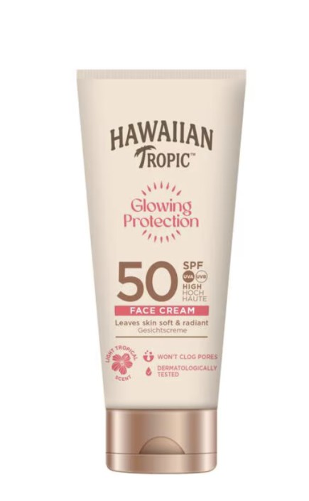 Hawaiian Tropic Glowing Protection Face Cream SPF50 50 ML